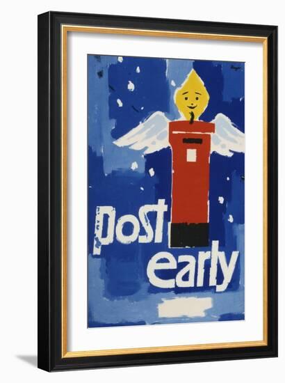 Post Early, Parcels and Packets by Thursday De 18, Letters and Cards by Saturday Dec 20-Hans Unger-Framed Art Print