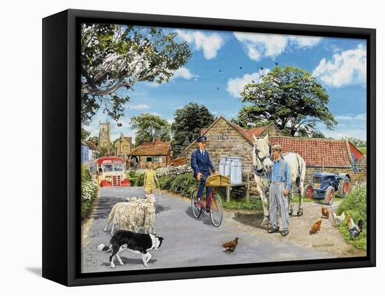 Post for the Farm-Trevor Mitchell-Framed Premier Image Canvas