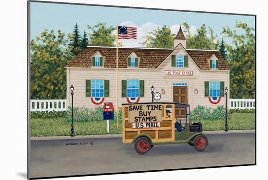 Post Office, American Flag-Anthony Kleem-Mounted Giclee Print
