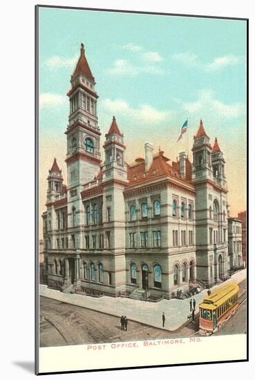 Post Office, Baltimore, Maryland-null-Mounted Art Print