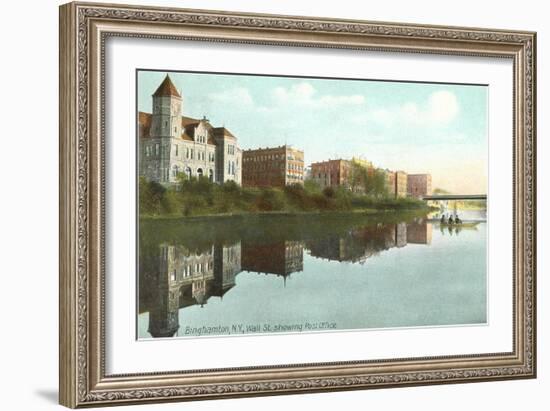 Post Office, Binghamton, New York-null-Framed Art Print