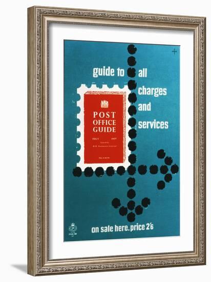 Post Office Guide, July 1957, Guide to All Charges and Services-Hans Unger-Framed Art Print