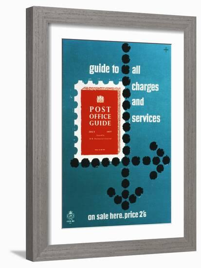 Post Office Guide, July 1957, Guide to All Charges and Services-Hans Unger-Framed Art Print