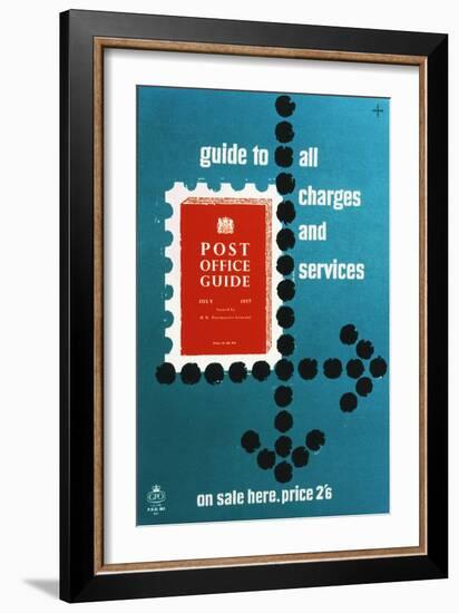 Post Office Guide, July 1957, Guide to All Charges and Services-Hans Unger-Framed Art Print