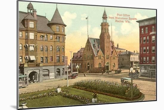 Post Office, Monument Square, Racine, Wisconsin-null-Mounted Art Print