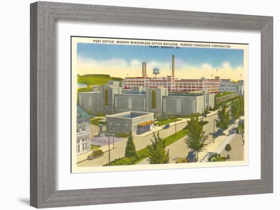 Post Office, Plant, Hershey, Pennsylvania-null-Framed Art Print