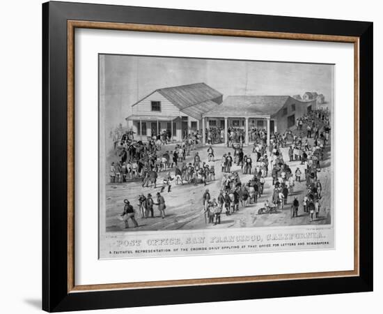 Post Office, San Francisco, California: a Faithful Representation of the Crowds Daily-null-Framed Giclee Print