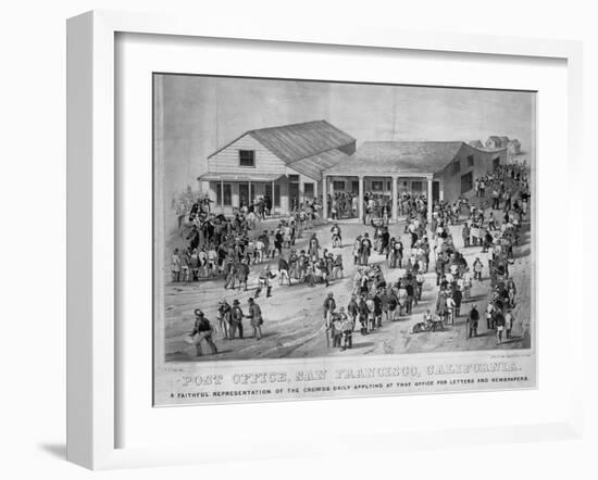 Post Office, San Francisco, California: a Faithful Representation of the Crowds Daily-null-Framed Giclee Print