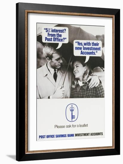 Post Office Savings Bank Investment Accounts-null-Framed Art Print