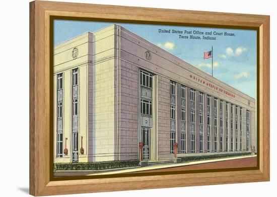 Post Office, Terre Haute-null-Framed Stretched Canvas