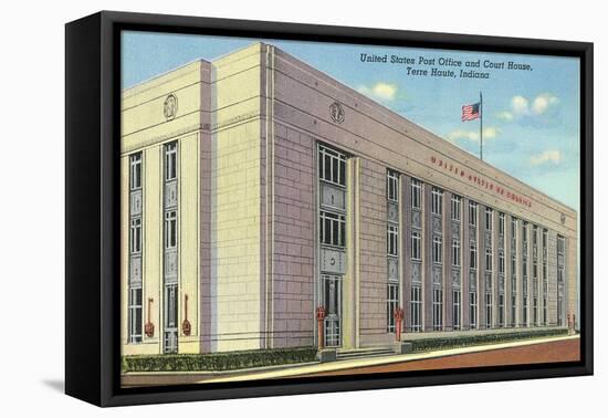 Post Office, Terre Haute-null-Framed Stretched Canvas