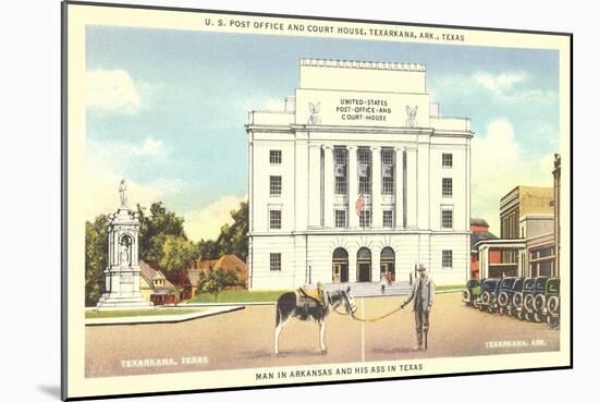 Post Office, Texarkana-null-Mounted Art Print