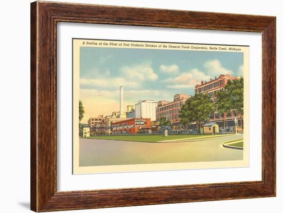 Post Products Plant, Battle Creek, Michigan-null-Framed Art Print