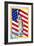 Postage Stamps With The Flag And The Statue Of Liberty-GUARDING-OWO-Framed Art Print