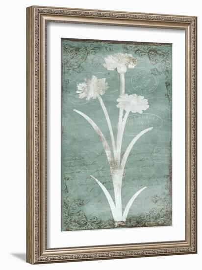 Postal Floral Silo-Jace Grey-Framed Art Print