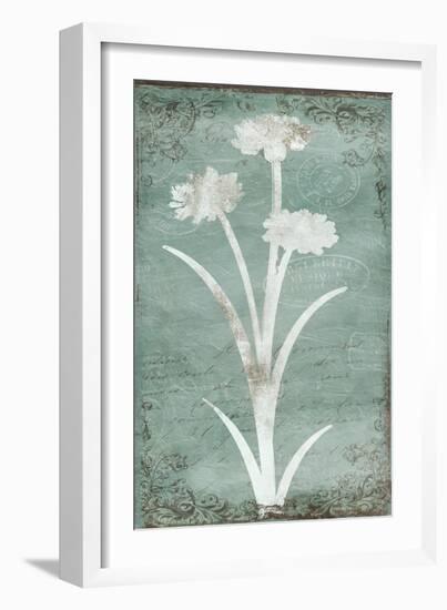 Postal Floral Silo-Jace Grey-Framed Art Print