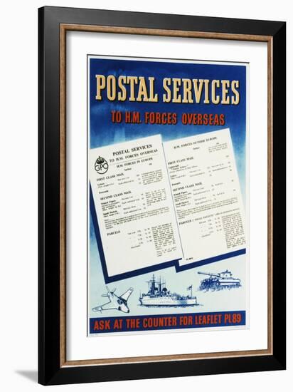 Postal Services to H.M. Forces Overseas-null-Framed Art Print