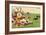 Postcard Cartoon of Rugby Match-Rykoff Collection-Framed Giclee Print