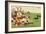 Postcard Cartoon of Rugby Match-Rykoff Collection-Framed Giclee Print