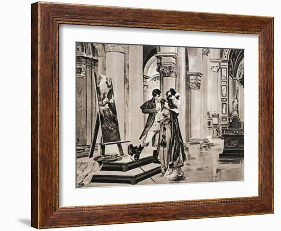 Postcard Created on Occasion of Premiere of Opera Tosca-Giacomo Puccini-Framed Giclee Print