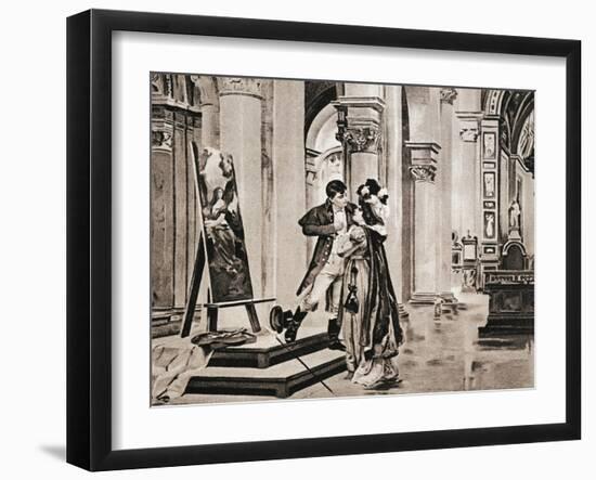 Postcard Created on Occasion of Premiere of Opera Tosca-Giacomo Puccini-Framed Giclee Print