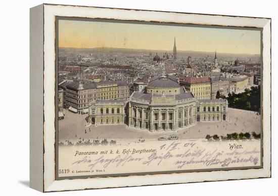 Postcard Depicting a General View of the City of Vienna-null-Framed Premier Image Canvas