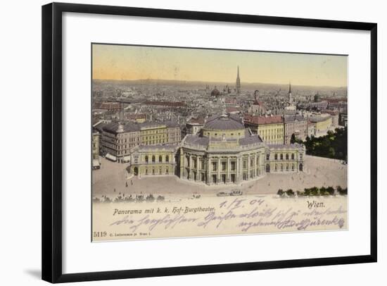 Postcard Depicting a General View of the City of Vienna-null-Framed Photographic Print