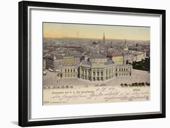 Postcard Depicting a General View of the City of Vienna-null-Framed Photographic Print