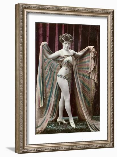 Postcard Depicting an Oriental Dancer-Stanislaus Walery-Framed Giclee Print