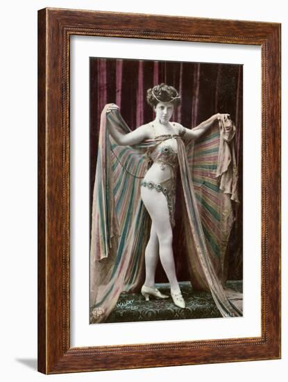 Postcard Depicting an Oriental Dancer-Stanislaus Walery-Framed Giclee Print