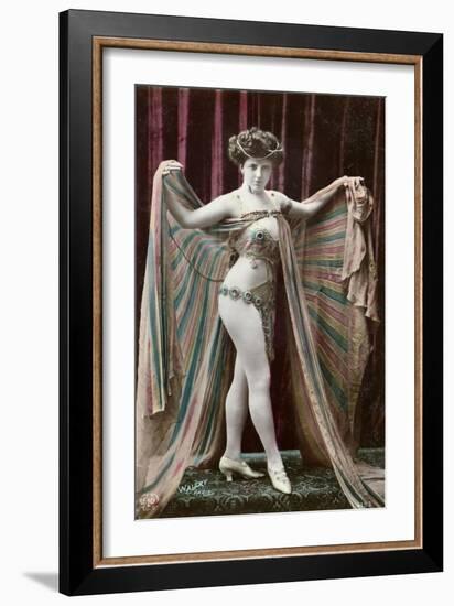 Postcard Depicting an Oriental Dancer-Stanislaus Walery-Framed Giclee Print