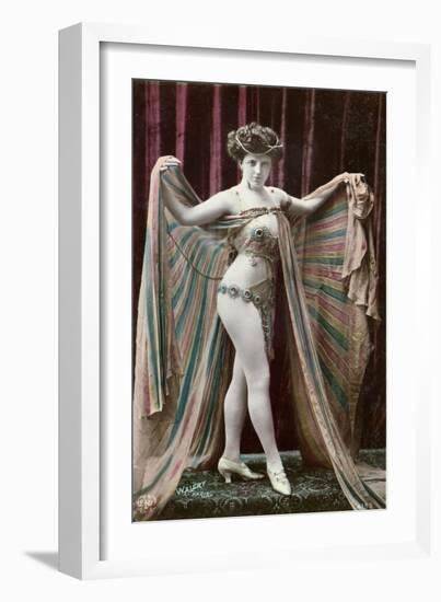 Postcard Depicting an Oriental Dancer-Stanislaus Walery-Framed Giclee Print