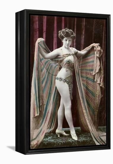 Postcard Depicting an Oriental Dancer-Stanislaus Walery-Framed Premier Image Canvas