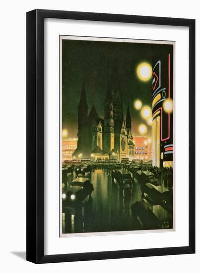 Postcard Depicting Berlin, C.1930-6-null-Framed Giclee Print