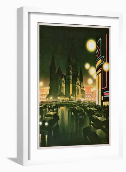 Postcard Depicting Berlin, C.1930-6-null-Framed Giclee Print