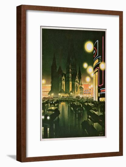 Postcard Depicting Berlin, C.1930-6-null-Framed Giclee Print