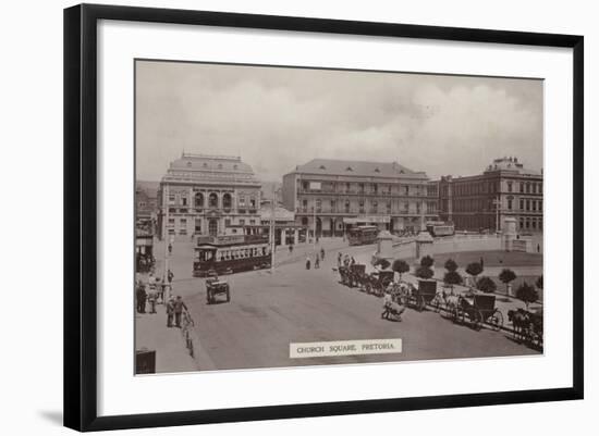 Postcard Depicting Church Square in Pretoria-null-Framed Photographic Print