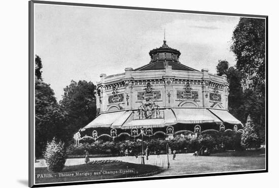Postcard Depicting Marigny Theatre, Champs-Elysees, Paris, Before 1914-null-Mounted Photographic Print