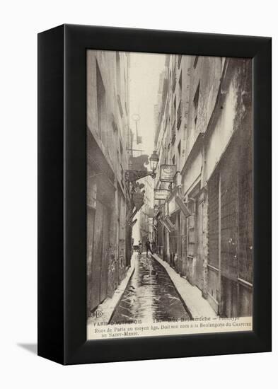 Postcard Depicting Old Paris-null-Framed Premier Image Canvas