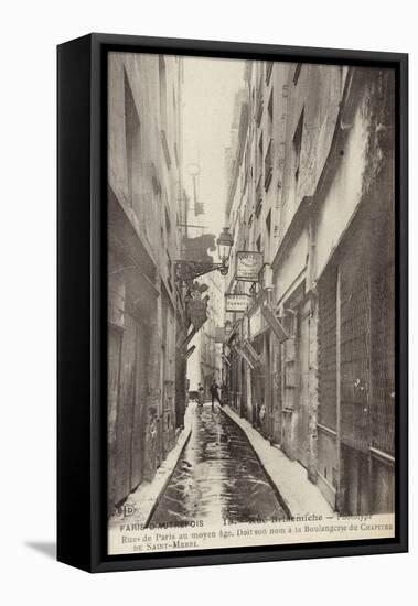 Postcard Depicting Old Paris-null-Framed Premier Image Canvas