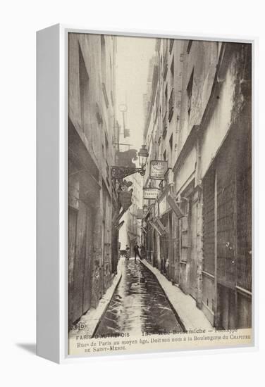Postcard Depicting Old Paris-null-Framed Premier Image Canvas