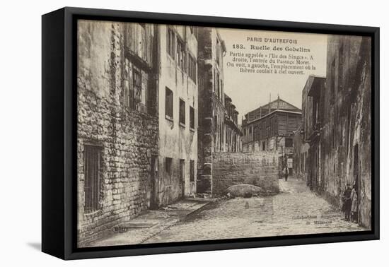 Postcard Depicting Old Paris-null-Framed Premier Image Canvas