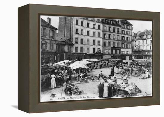 Postcard Depicting Place D'Aligre and Marche Lenoir, Rue Beccaria, Paris, 1906-null-Framed Premier Image Canvas