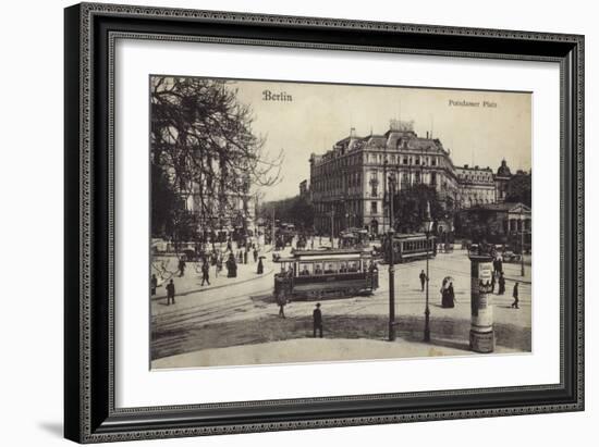 Postcard Depicting Potsdamer Platz in Berlin-null-Framed Photographic Print