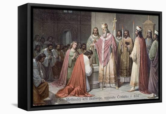 Postcard Depicting St. Methodius-null-Framed Premier Image Canvas