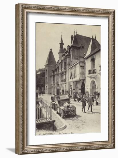 Postcard Depicting the Casino in Pourville-null-Framed Photographic Print