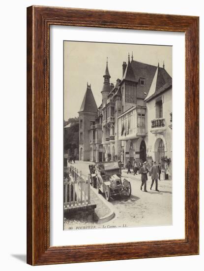 Postcard Depicting the Casino in Pourville-null-Framed Photographic Print