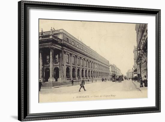 Postcard Depicting the Cours Du Chapeau-Rouge-null-Framed Photographic Print