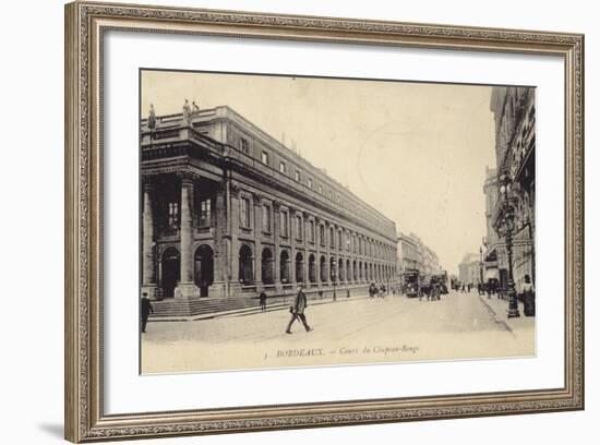 Postcard Depicting the Cours Du Chapeau-Rouge-null-Framed Photographic Print