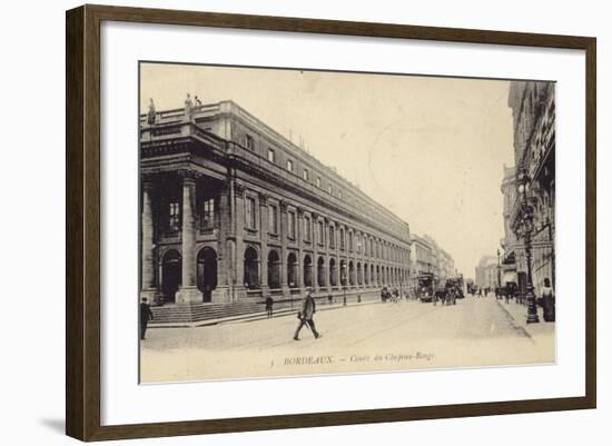 Postcard Depicting the Cours Du Chapeau-Rouge-null-Framed Photographic Print